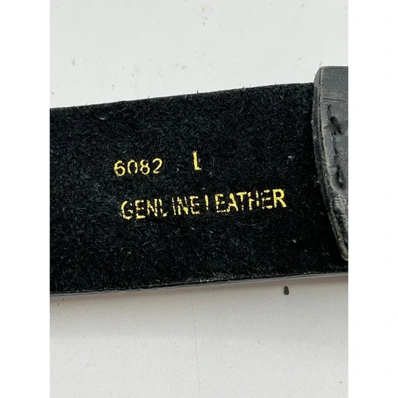 Rhinestone Studded Leather Belt Wm's Large Western Rockabilly Turq. Stones READ - Picture 6 of 11